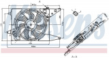 Ventilátor chladiče NISSENS 85710