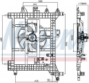 Ventilátor chladiče NISSENS 85711