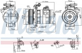 Kompresor klimatizace NISSENS 890662