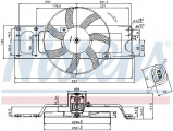 Ventilátor chladiče NISSENS 85712