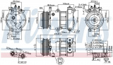 Kompresor klimatizace NISSENS 890664