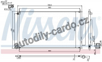 Chladič klimatizace NISSENS 940354