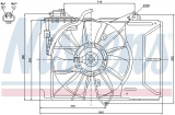 Ventilátor chladiče NISSENS 85226