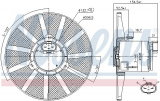 Ventilátor chladiče NISSENS 85720