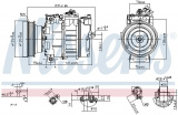 Kompresor klimatizace NISSENS 89232