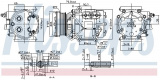 Kompresor klimatizace NISSENS 89240