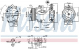 Kompresor klimatizace NISSENS 89096