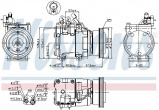 Kompresor klimatizace NISSENS 89264