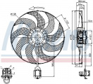 Ventilátor chladiče NISSENS 85748