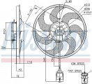 Ventilátor chladiče NISSENS 85754