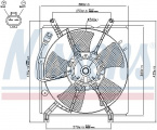 Ventilátor chladiče NISSENS 85241