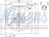 Ventilátor chladiče NISSENS 85242