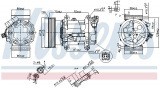 Kompresor klimatizace NISSENS 89372