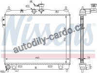 Chladič motoru NISSENS 67495