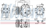 Kompresor klimatizace NISSENS 89235