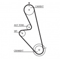 Rozvodový řemen GATES (GT 5449) - DAEWOO