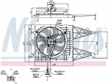 Ventilátor chladiče NISSENS 85249