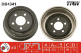 Brzdový buben TRW DB4341 -