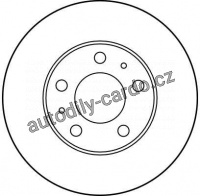 Brzdový kotouč TRW DF2722 - FIAT DUCATO