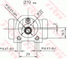 Brzdový váleček TRW BWD302