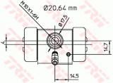 Brzdový váleček TRW BWF113