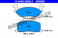 Sada brzdových destiček ATE 13.0460-5969 (AT 605969) - TOYOTA