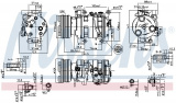 Kompresor klimatizace NISSENS 89550