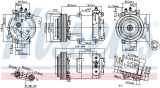 Kompresor klimatizace NISSENS 89569