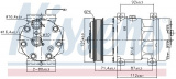 Kompresor klimatizace NISSENS 89129