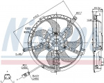 Ventilátor chladiče NISSENS 85632