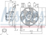 Ventilátor chladiče NISSENS 85765