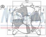 Ventilátor chladiče klimatizace NISSENS 85045