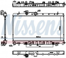 Chladič motoru NISSENS 67711