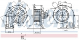 Vnitřní ventilátor NISSENS 87401