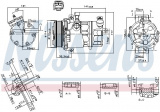 Kompresor klimatizace NISSENS 890074