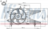 Ventilátor chladiče NISSENS 85137