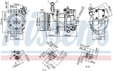 Kompresor klimatizace NISSENS 890077