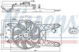 Ventilátor chladiče NISSENS 85138