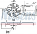 Ventilátor chladiče NISSENS 85139