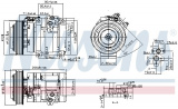 Kompresor klimatizace NISSENS 890371