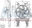 Ventilátor chladiče NISSENS 85140