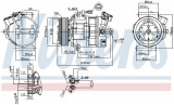 Kompresor klimatizace NISSENS 890138