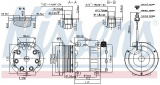 Kompresor klimatizace NISSENS 89640
