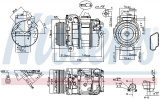 Kompresor klimatizace NISSENS 890390