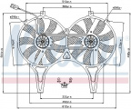 Ventilátor chladiče NISSENS 85149