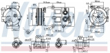 Kompresor klimatizace NISSENS 890179