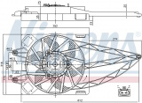 Ventilátor chladiče NISSENS 85150