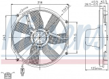 Ventilátor chladiče NISSENS 85151