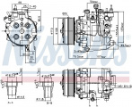 Kompresor klimatizace NISSENS 890195