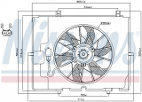 Ventilátor chladiče NISSENS 85653